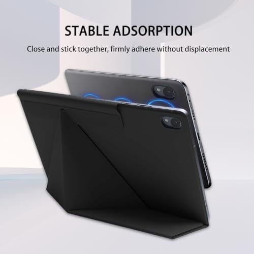 Image of Magnetic Case for Samsung Galaxy Tab S11 (11 inch) 2025 - Model SM-X730 /SM-X736 Tablet with S-Pen Holder, Auto Wake /Sleep Smart Tablet Cover, Black