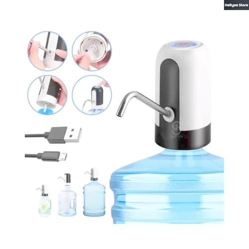 Bebedouro Bomba Elétrica Para Garrafão Galão De Água De 5 10 E 20 Litros Recarregável Usb Portátil