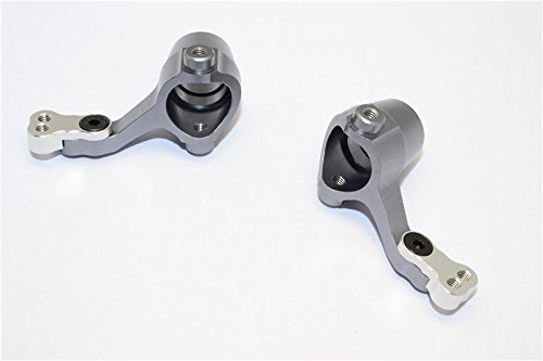 Tamiya MF01X Upgrade Parts – Aluminum Front Knuckle Arm Set (1 Pair) In Black, For RC Car Model Customization