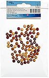 Lutsch- und Speichelfest GLOREX Holzperle 80St Mix, Holz, Braun, 11 x 8.5 x 1 cm