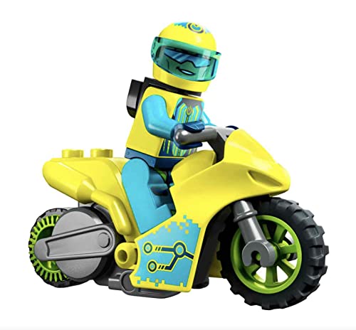 60358 City Stuntz Cyber Stunt Bike, Moto Giocattolo con Motore Carica e Vai per Salti e Acrobazie, Giochi per Bambini e Bambine, Piccole Idee Regalo - Lego - Immagine 3