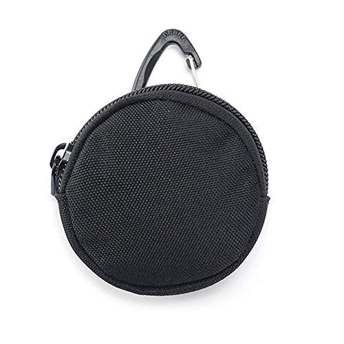 AILOVA Cartera táctica 900D, monedero portátil con gancho para auriculares, mini llavero para caza, tiro, camping (negro) Cover