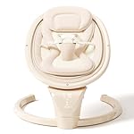 Baby Swings for Infants, Electric Infant Swing with Remote Control, Portable Baby Swing with 5-Point Harness, 5 Speeds, and 10 Preset Lullabies (Adapter Included)