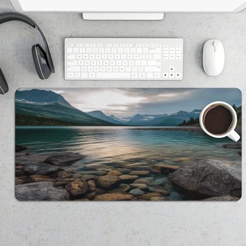 Glacier National Park Desk Pad con base de goma antideslizante miniatura 5