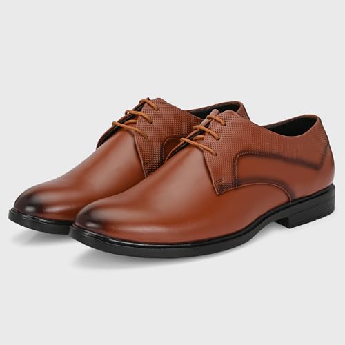 Image of Centrino Formal Shoe for Men | Cushioned Insole for Better Comfort | Stylish Lace-Up for Boys | Perfect for Office Wear & Formal Dress (9782)
