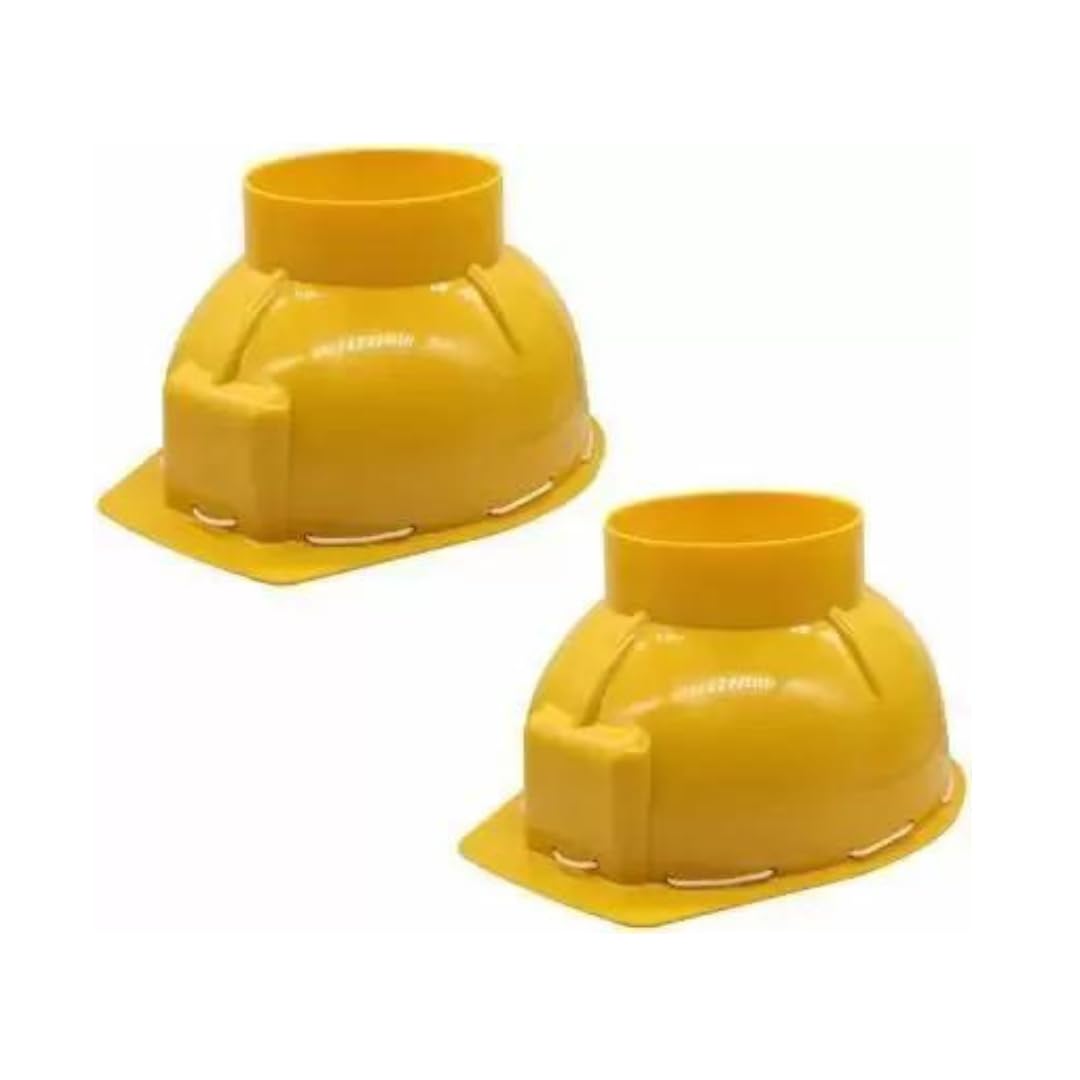 Rahul Professionals Yellow Safety Helmet - Industrial Loader Hard Hats for Outdoor Work (Pack of 2, Unisex)