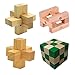 Chonor Cubo Rompecabezas 3D de Madera del Enigma Juego Rugby Puzle - Clásica de Cerradura de Brain Teaser Puzzle IQ Juguetes para Niños y Adultos - Idea Perfecta del Regalo y de Decoración