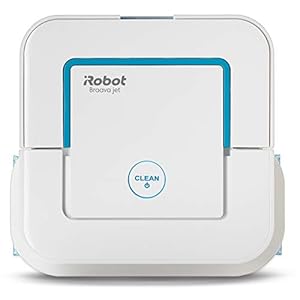 Onovertroffen iRobot Braava jet 250-dweilrobot met Precisiespray – 3 in 1: Droog, vochtig en nat reinigen – Geschikt…