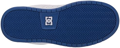 DC Boy's Striker Youth Skate Shoe, White/Royal, 11 Big Kid | Image 3