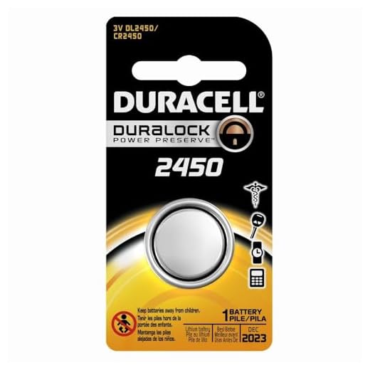 Duracell DL2450 Lithium Coin Battery, 2450 Size, 3V, 540 mAh Capacity (Case of 6)