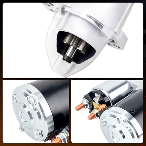 17994N Motor de Arranque Nuevo Compatible con Sebring 07-10 y Dodge Avenger 08-10, Caliber 07-12, Journey 09-19, Compass/Patriot 07-17, 12V 1.2KW 8 Dientes CCW miniatura 4