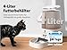 Molly&Cody BALOU Futterautomat für Katzen & Hunde (4L Behälter, automatischer Futterspender für Trockenfutter, Fütterung nach Zeitplan, LED Anzeige, Tastensperre, duale Stromversorgung, Edelstahl)