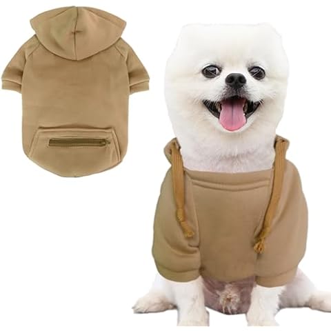 Jecikelon Woolen Small Dog Winter Coat Cover