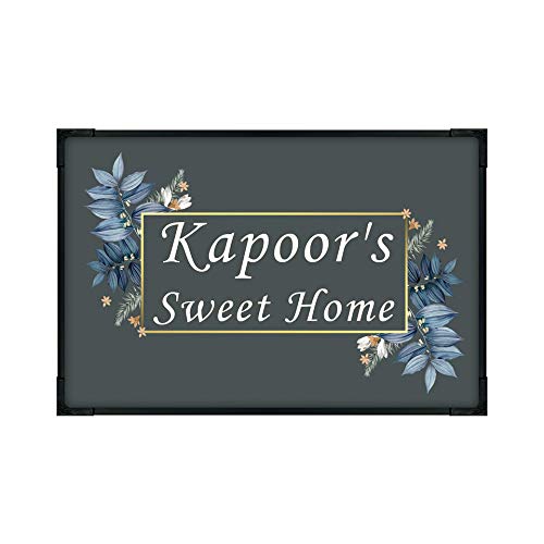 INFINITY ART PARTNER Personalized Wooden Name Plate (12 x 8 inches, Multicolour)