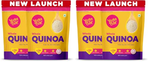 Image of Yogabar Quinoa 2 kg (1 kg, Pack of 4) | Gluten Free Quinoa | Weight Loss alternative to Rice | High in protein & Fibre