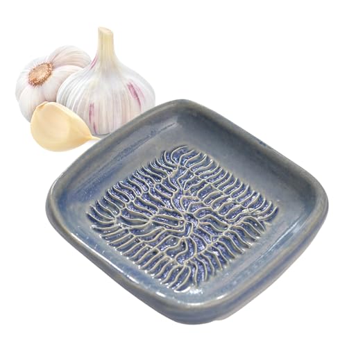 Finlandia ANCKERAMIC® - Rallador de cerámica como rallador de nuez moscada, rallador de ajos, rallador de jengibre, fabricado en Finlandia (azul vaquero)