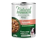Natural Trainer Bocconcini Adult con Salmone e Verdure, Medium-Maxi, 6 Lattine da 415g