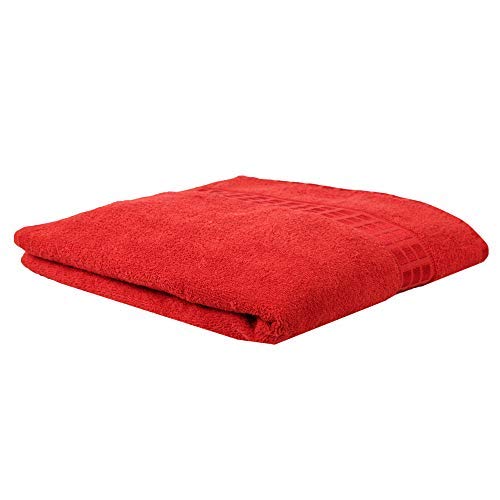 Serviette de bain en coton rouge fini les irritations avec le modèle Act-063 - 2
