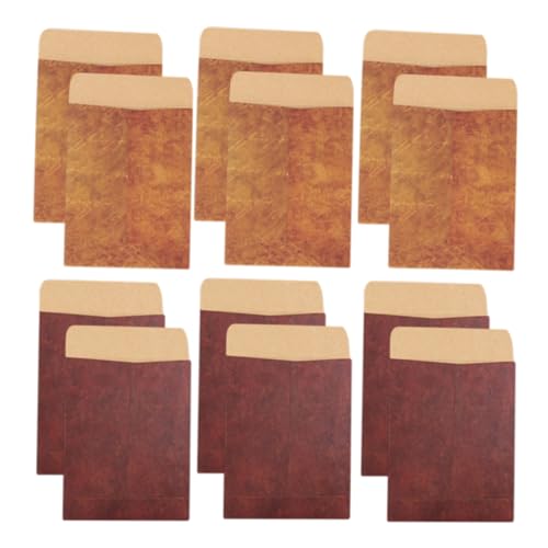 NUOLUX 50個 ヴィンテージデザイン封筒 招待状用 複色 おしゃれで滑らかな表面 手 ポストカード収納に 感謝状や挨拶状の包装用