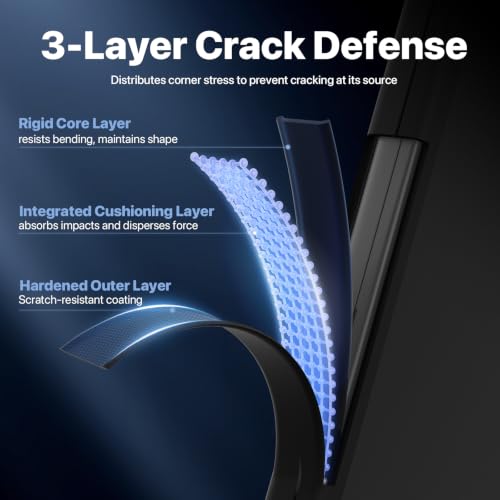 Image of Soonjet for MacBook Air 13 inch Case M5 M4 M3 M2 2026-2022 Clear Cover 13.6 | Anti Crack, TPU Bumper, Thin Lightweight, Fingerprint & Scratch Resistant Matte, Protective Laptop Hard Shell, Close Seamless