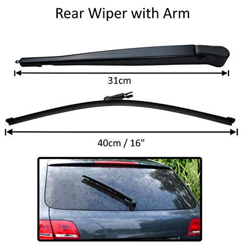 AERZETIX - C42005 - Wischerarme und blätter hinten - kompatibel mit Porsche Panamera 2009+, Macan 2014+