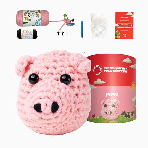 Kit crochet Pipo le Cochon pour apprendre à créer son premier Amigurumi