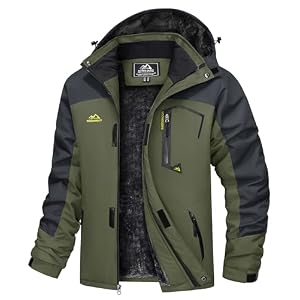 TACVASEN Men’s Waterproof Fle...