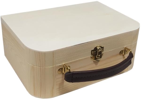 Holz-Koffer naturbelassen | Zum Bemalen & Gestalten für Kinder | Mit...