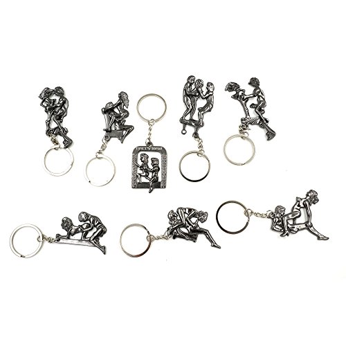 Cooplay 8 Set Novelty Naughty Moveble Erotic Sexy Adult Beauty Keychain Keyrings Men And Women Couple Nude Game Funny Make Love Lover Dirty Sex Sport Gift Collectibles Sets Of 8 #TOP4