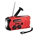 Produktbild AM/FM Solar Radio, Outdoor Radio mit Handkurbel Kurbeldynamo LED Taschenlampe Multifunktion Tragbares Notfall Wetter Radio für Wandern Camping Outdoor