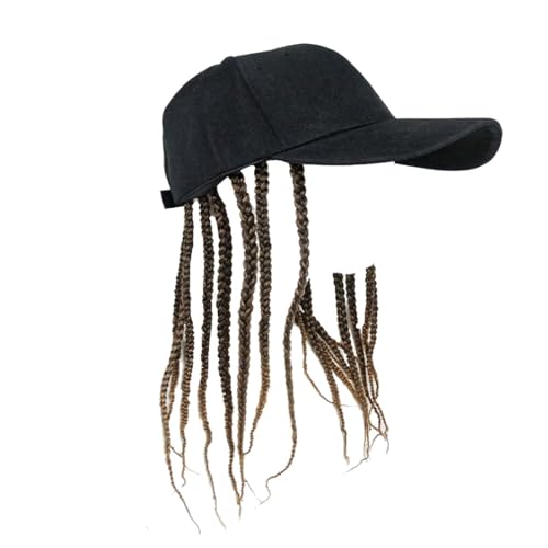 Gorra de béisbol con trenza y peluca miniatura 1