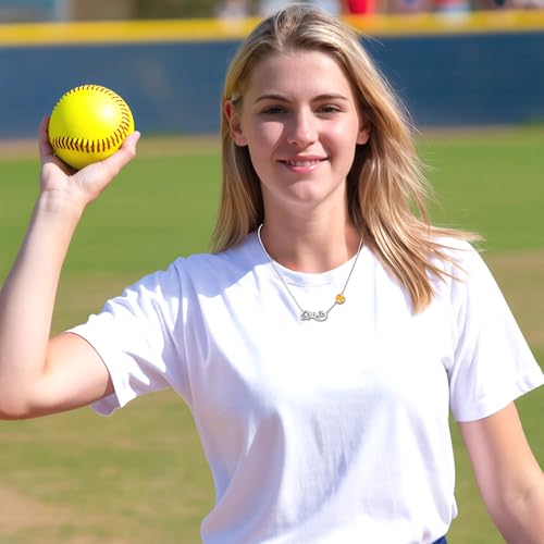 Softball/Football/Baseball/Soccer/Basketball/Volleyball/Tennis Infinity Necklace Gifts for Girls Women,14K Gold Plated Sport Accessories Birthday Christmas Jewelry Gifts for Women Girls3