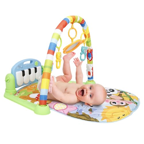 Tapis de jeu épaissi bébé fitness piano de naissance pour garçons et filles