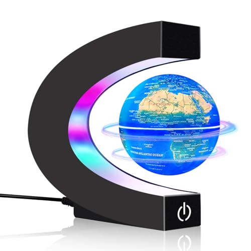 Magnetic Levitating Floating Globe with LED Lights, Cool Tech Gadgets Gifts World Globe Lamp for Men Father Teenage Boys Girls, Birthday Gifts Office Home Desk Decor Display