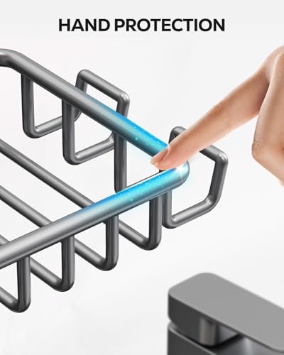 image for Nieifi Bar Soap Holder for Shower Wall with 4 Hooks, Stainless Steel A