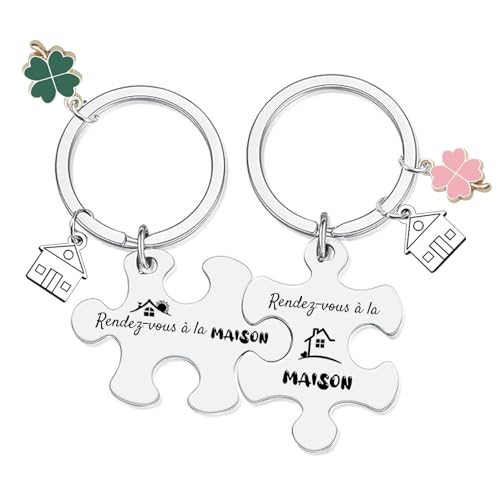 YJYJZX Porte clé Maison Couple - pour la Maison Porte-clés...