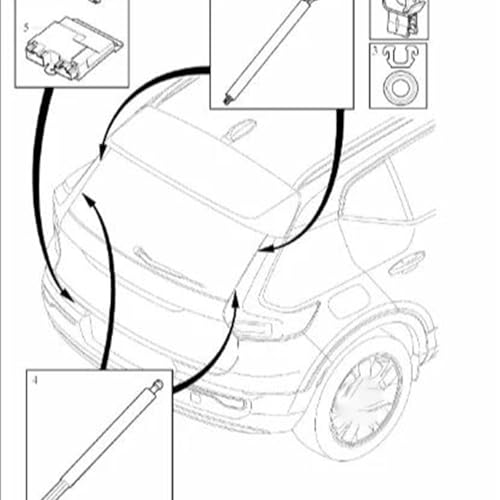 Vérins de hayon électriques pour Volvo XC40 2018-2021 de remplacement - 7