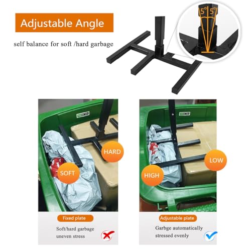 Compactador manual para basura con mango ajustable miniatura 4