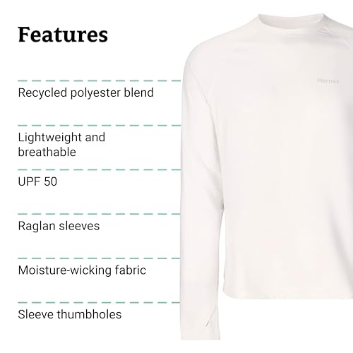 Image of MARMOT Men's Windridge Moisture-Wicking, Eco-Friendly, Breathable, UPF Long Sleeve Shirt