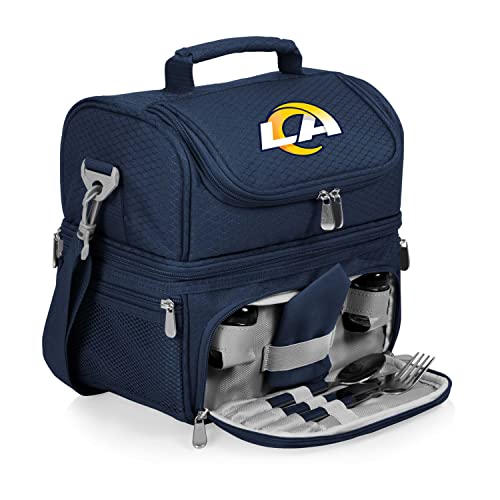 Image of PICNIC TIME NFL unisex-adult NFL Pranzo Lunch Bag, Insulated Lunch Box with Picnic Set, Lunch Cooler Bag