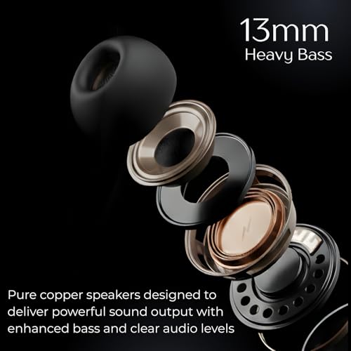 Image of inear Launch Juke Buds Pro3 TWS Wireless Earbuds with 10mm Drivers, 60H Playback, 42dB ANC, 3D Spatial Audio, 47ms Low Latency, Dual Device Connectivity, Bluetooth Earbuds | Blue