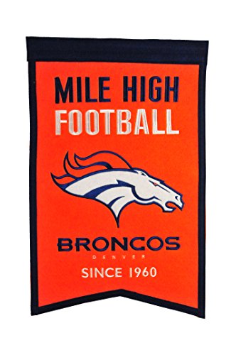 Winning Streak Sports NFL Denver Broncos Franchise Banner - Wall Decor for Sports Fans