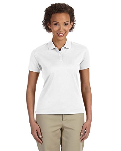 Devon & Jones Ladies' Pima-Tech™ Jet Piqué Polo M White #TOP7