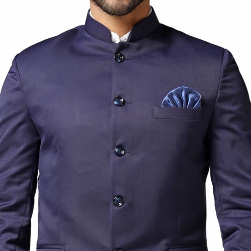 Image of TAHVO Men Blazer Lycra Fabric Slim Fit Single Breasted Blazer