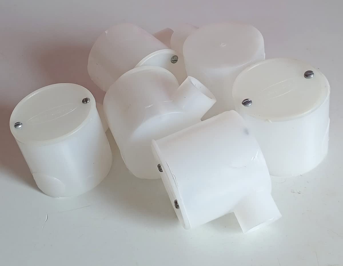 Electrical Junction Box 1 Way (3/4)" Height - 55mm (White) (6 Pcs)-picture-31