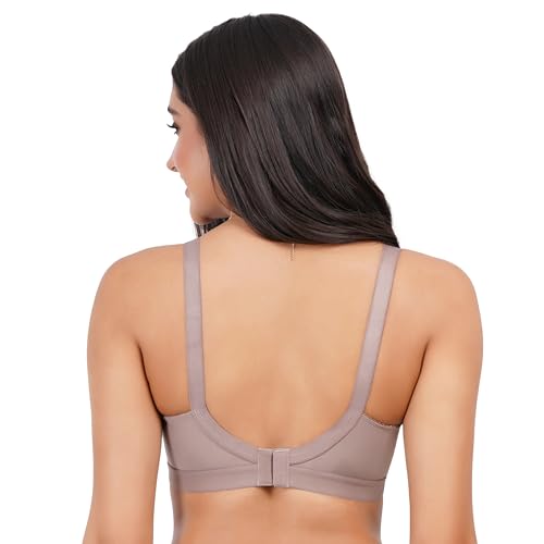 Image of Non Padded in B, C and D Cup Bra - Made of Pure Cotton Full Coverage Over Size Non Wired Pushup Soft Cup for T-Shirt Saree Dress Sports Garment for Daily Use Everyday