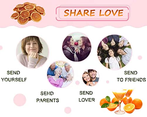 Duwen Dried Orange Slices for Cocktails Tea , Dry Citrus Dehydrated Orange Wheels Bulk Large 0.66 LB /10.58 oz , Fresh Organic Dry Fruit Tea Perfect for Potpourri / Crafts Decoration