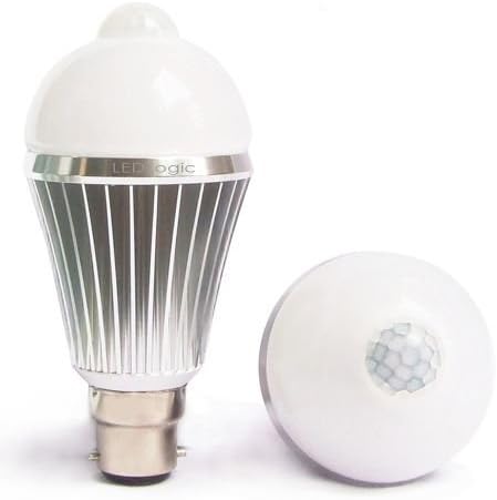 LED Logic Smart Light Bulb - Motion Sensor PIR, Warm White, (B22 Bayonet Base), 60 Second Timer [Energy Class A]