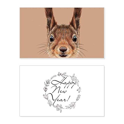 Tarjeta conmemorativa de Año Nuevo Little Brown para compartir amor en familia