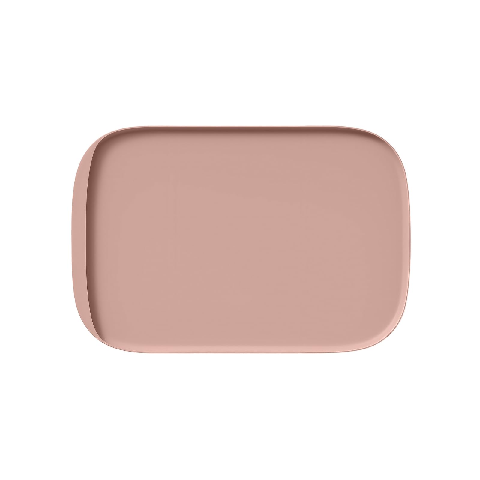 Kassiva Dog Food Mat, Silicone Pet Feeding Mat Non Slip Cat Bowl Mat Waterproof Tray Cushion (Tea-Rose, 45x30 cm)